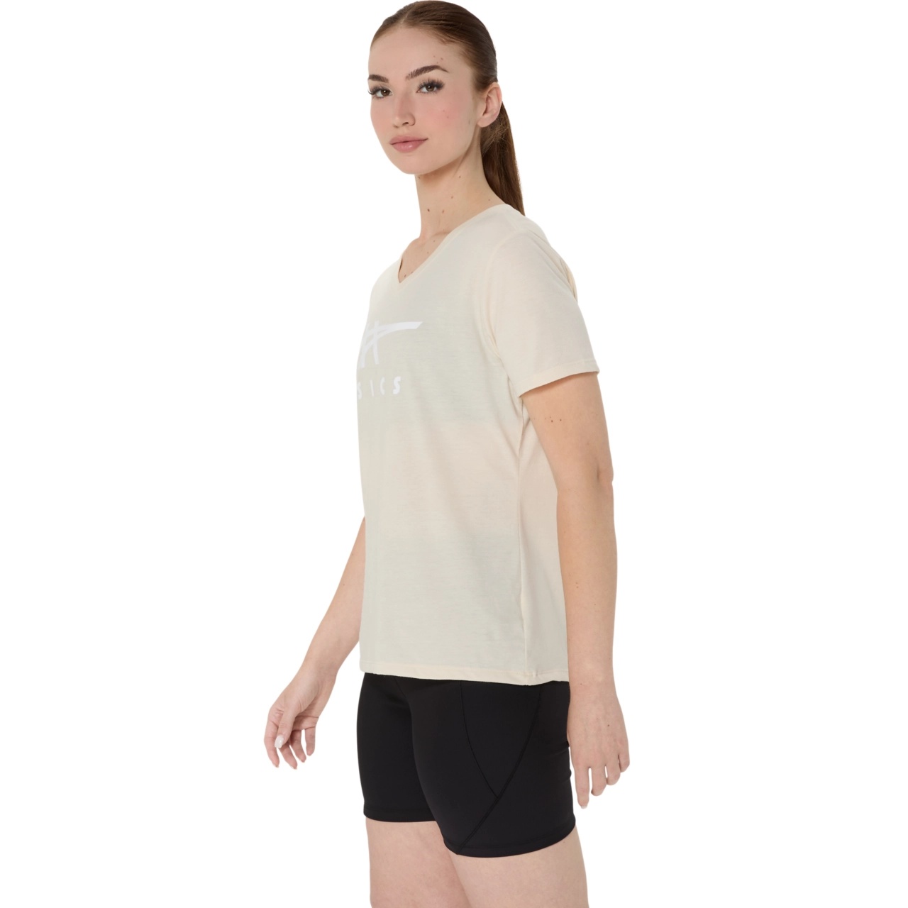 WOMEN'S ASICS STRIPES V-NECK - 3