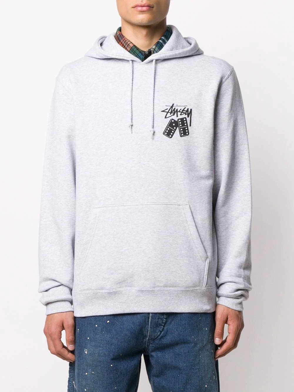 logo print hoodie  - 3