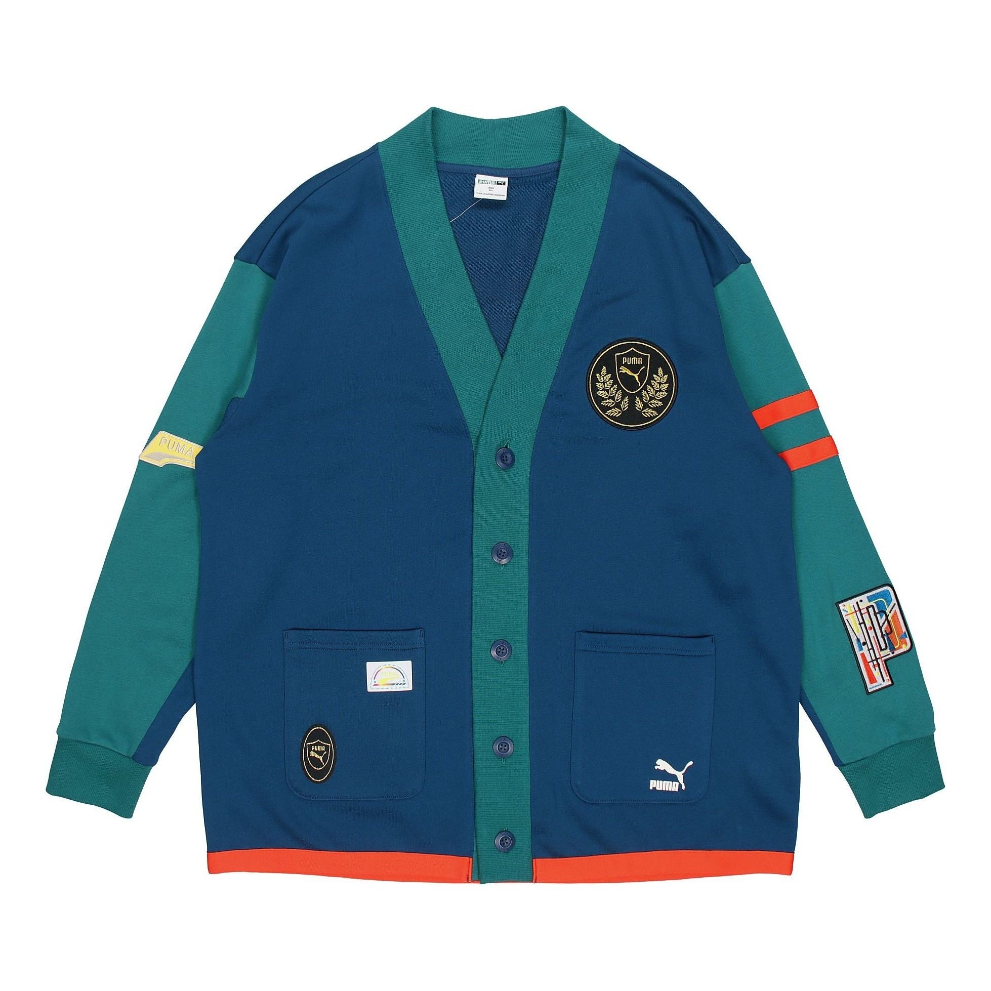 Puma Mix Badge Long Cardigan 'Blue' 537004-45 - 1