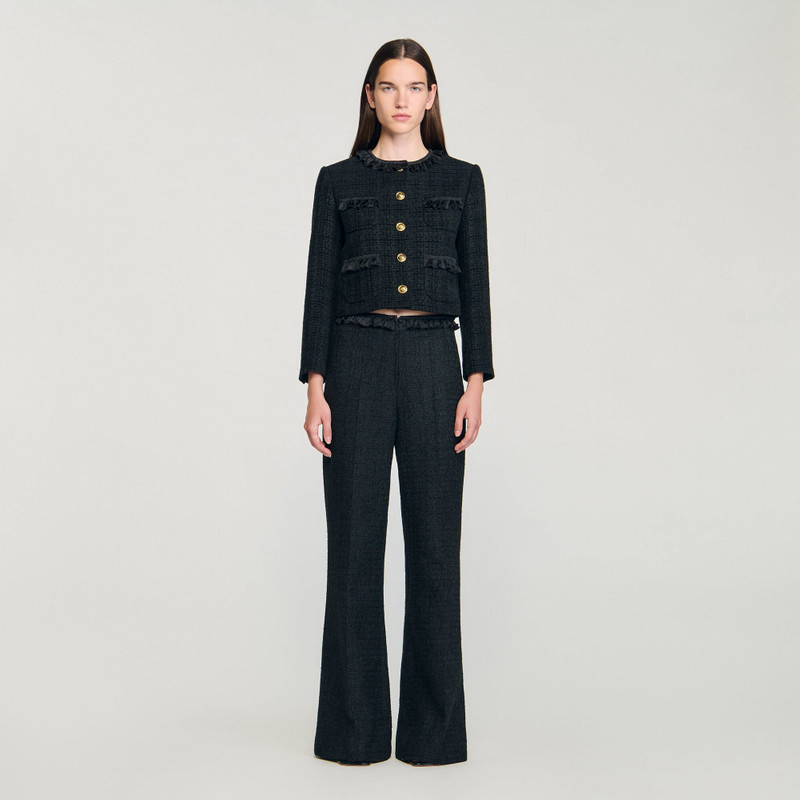 Sandro TWEED SUIT TROUSERS outlook