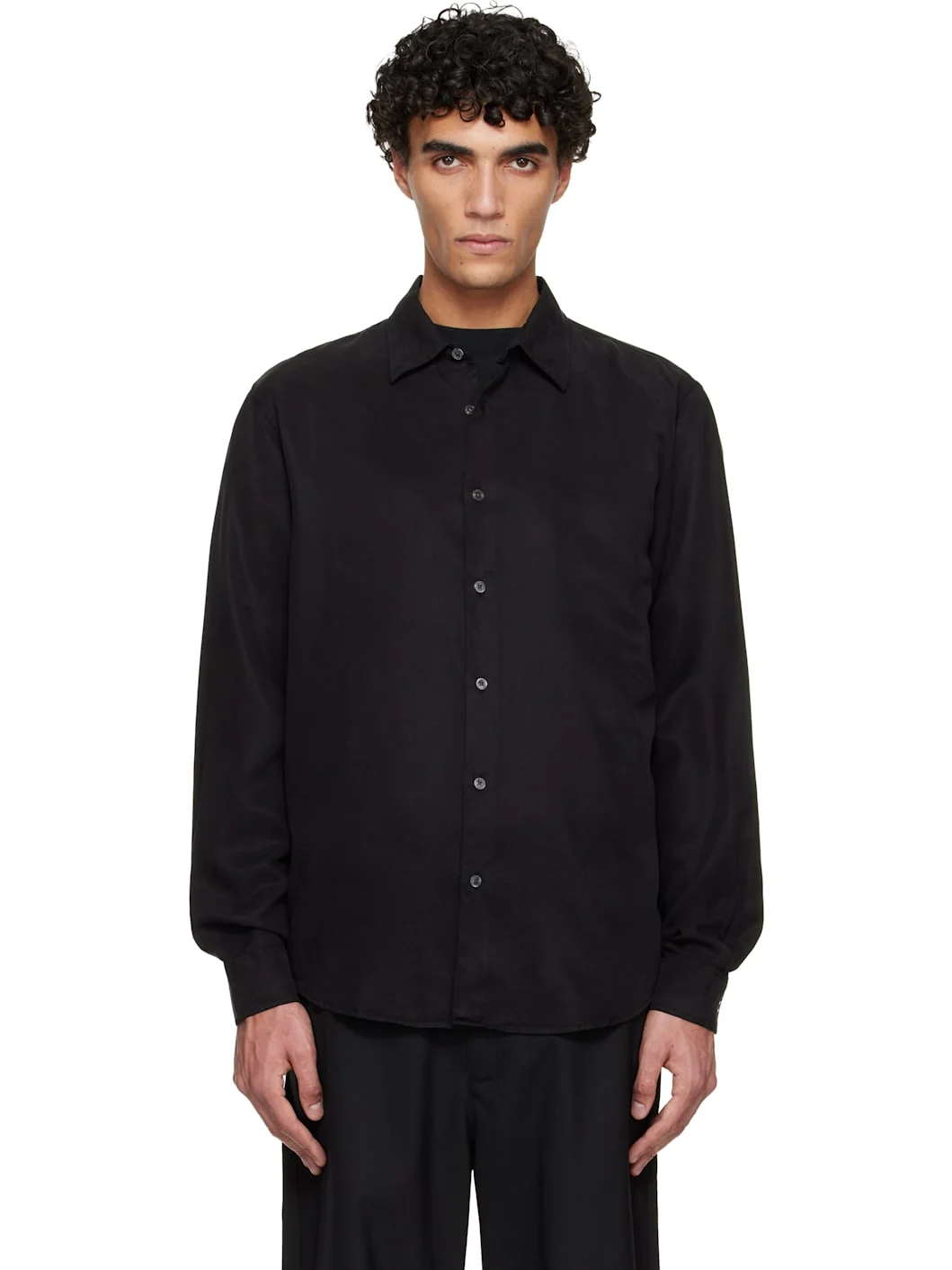 Black Regular Fit Shirt - 1