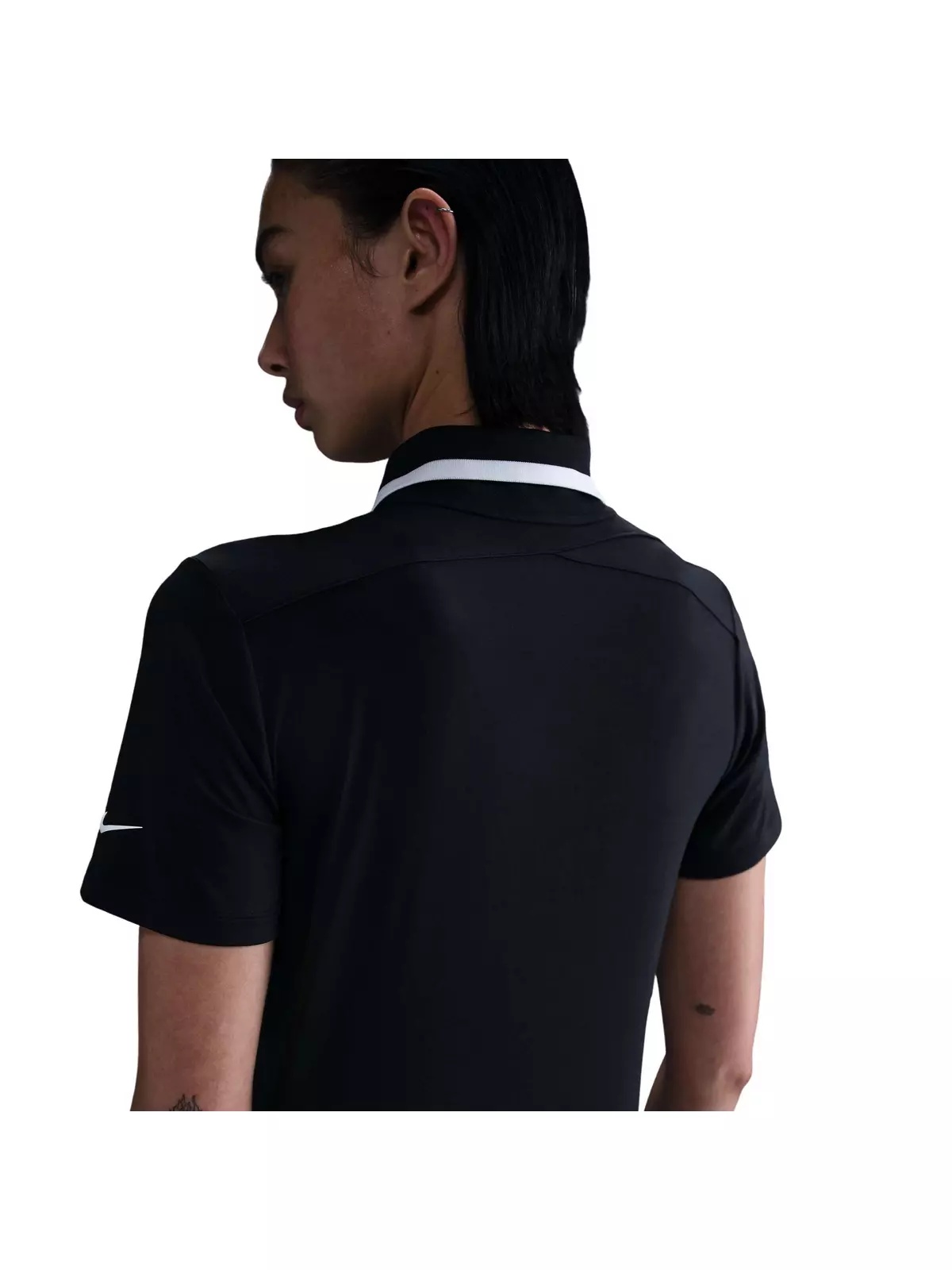 Women's Dri-FIT Tour Short-Sleeve Golf Polo -Black - 2
