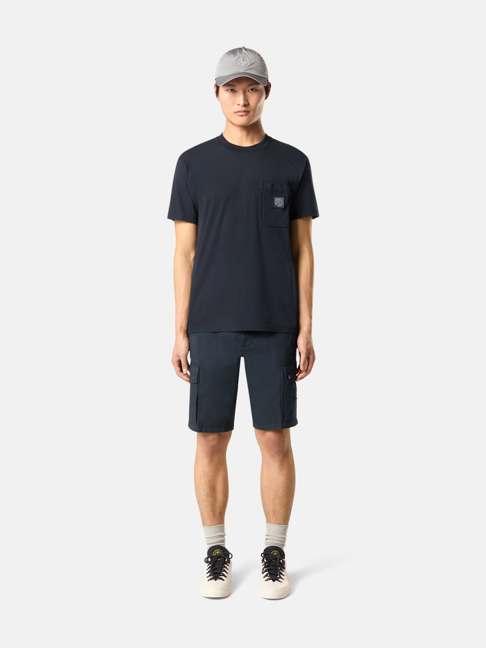 STONE ｜ (2100219 Organic Cotton Jersey 'FISSATO' Stone Island 2100219 ORGANIC COTTON JERSEY 'FISSATO' EFFECT