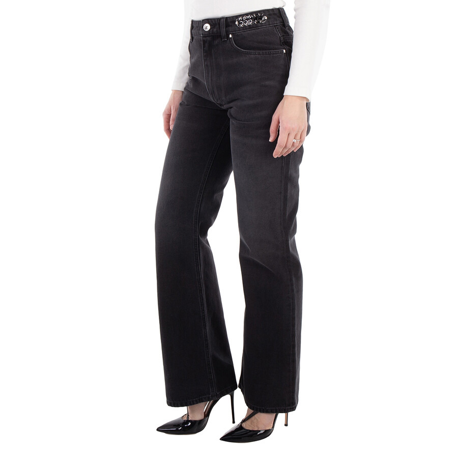 Paco Rabanne High-Waist Straight Leg Pants - 2