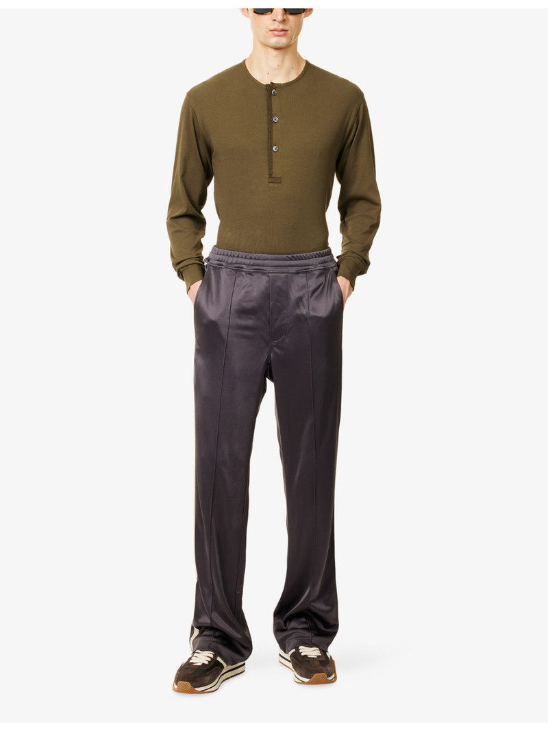TOM FORD Contrast-Striped Relaxed-Fit Woven Joggers outlook