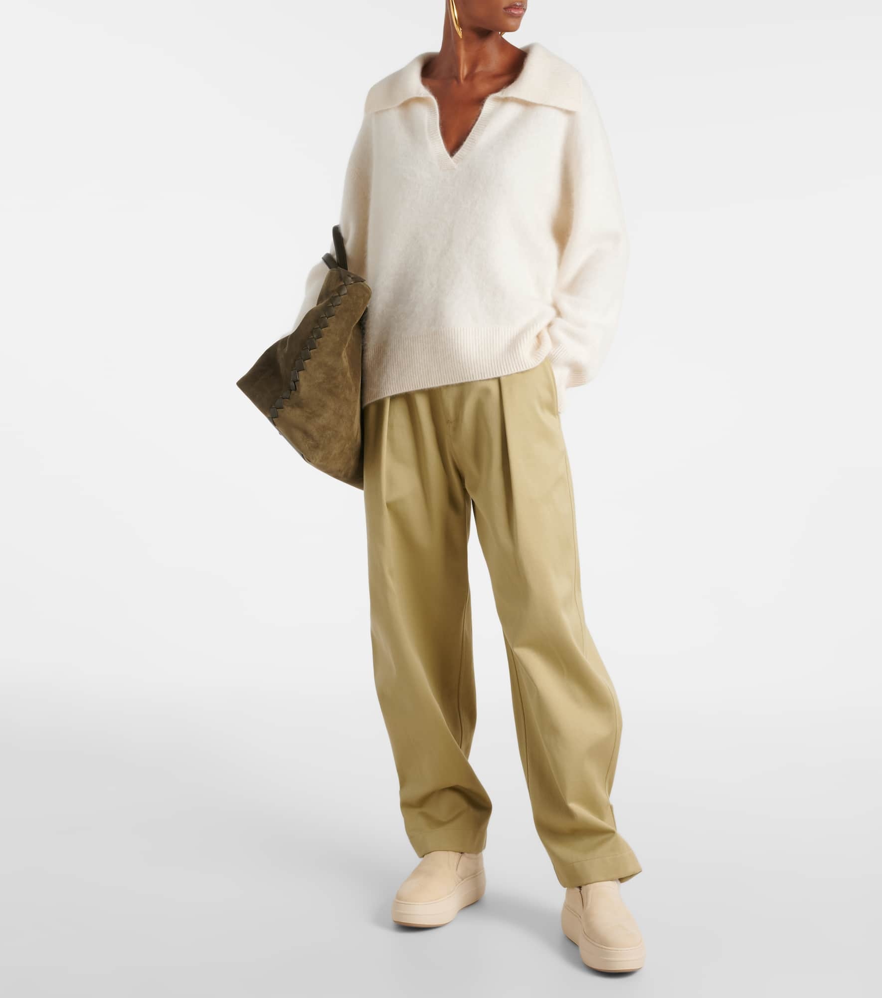 Skyscraper suede platform slip-on sneakers - 2