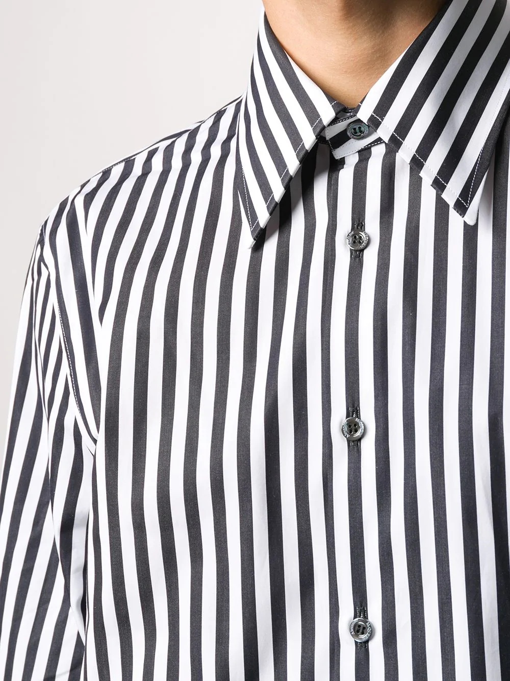 vertical-stripe shirt - 5