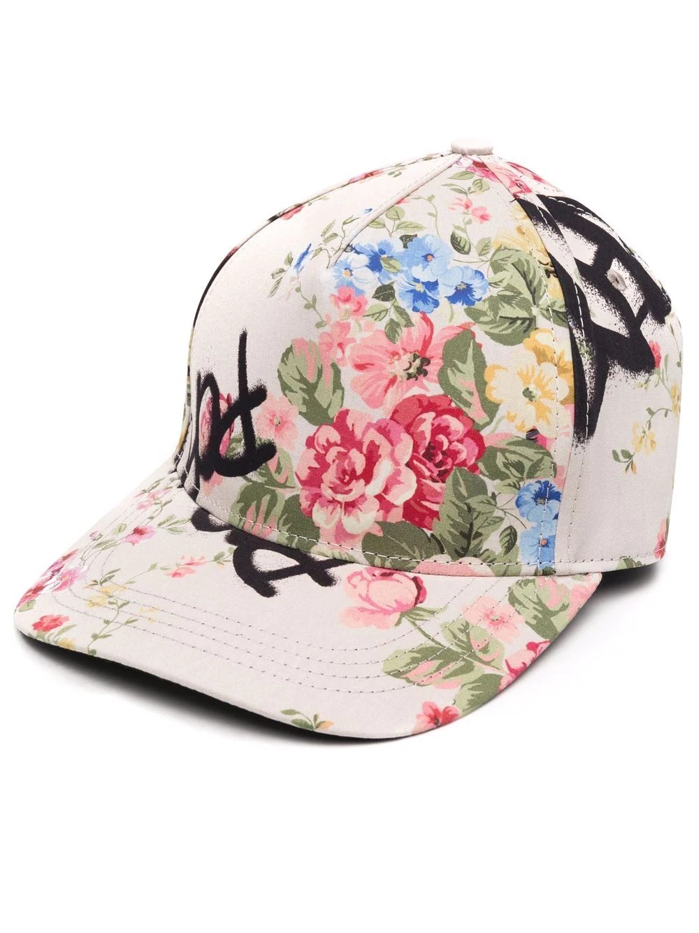 floral-print cotton cap - 1