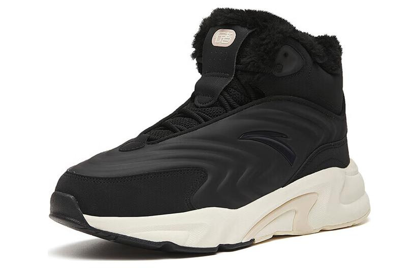 (WMNS) ANTA Walker Fleece High Top 'Black' 922248935-2 - 2