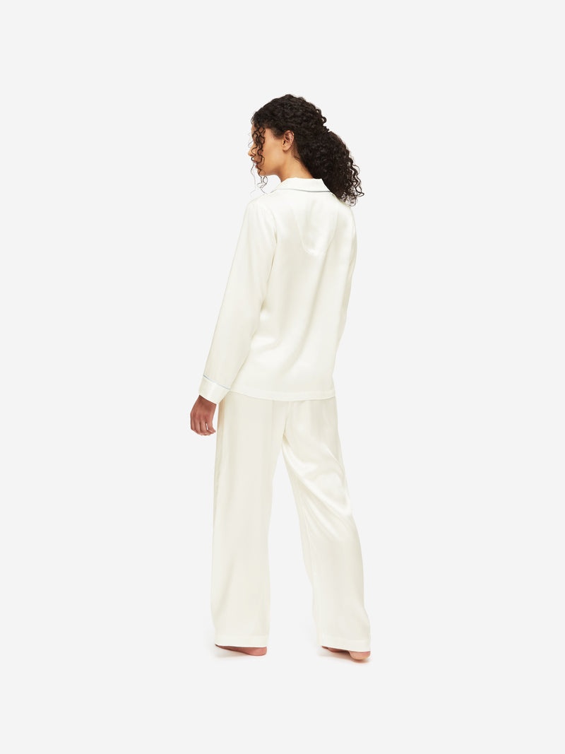 Women's Pyjamas Bailey Silk Satin Ivory - 4