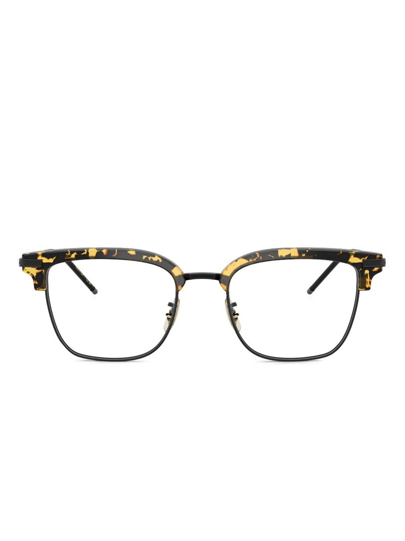 tortoiseshell square-frame glasses 1
