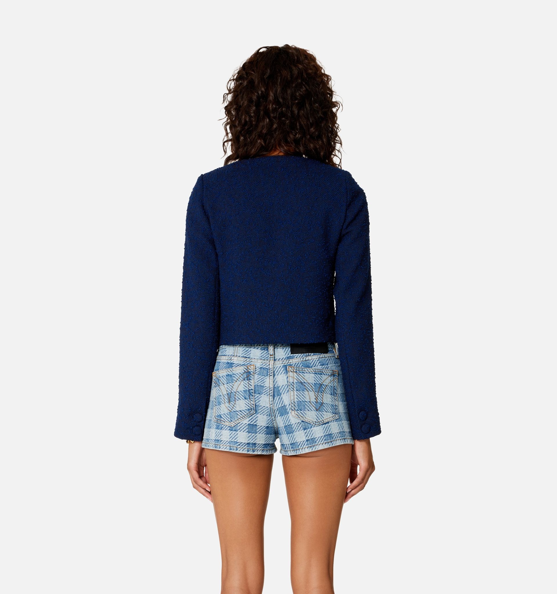 Double Breasted Short Jacket - 6