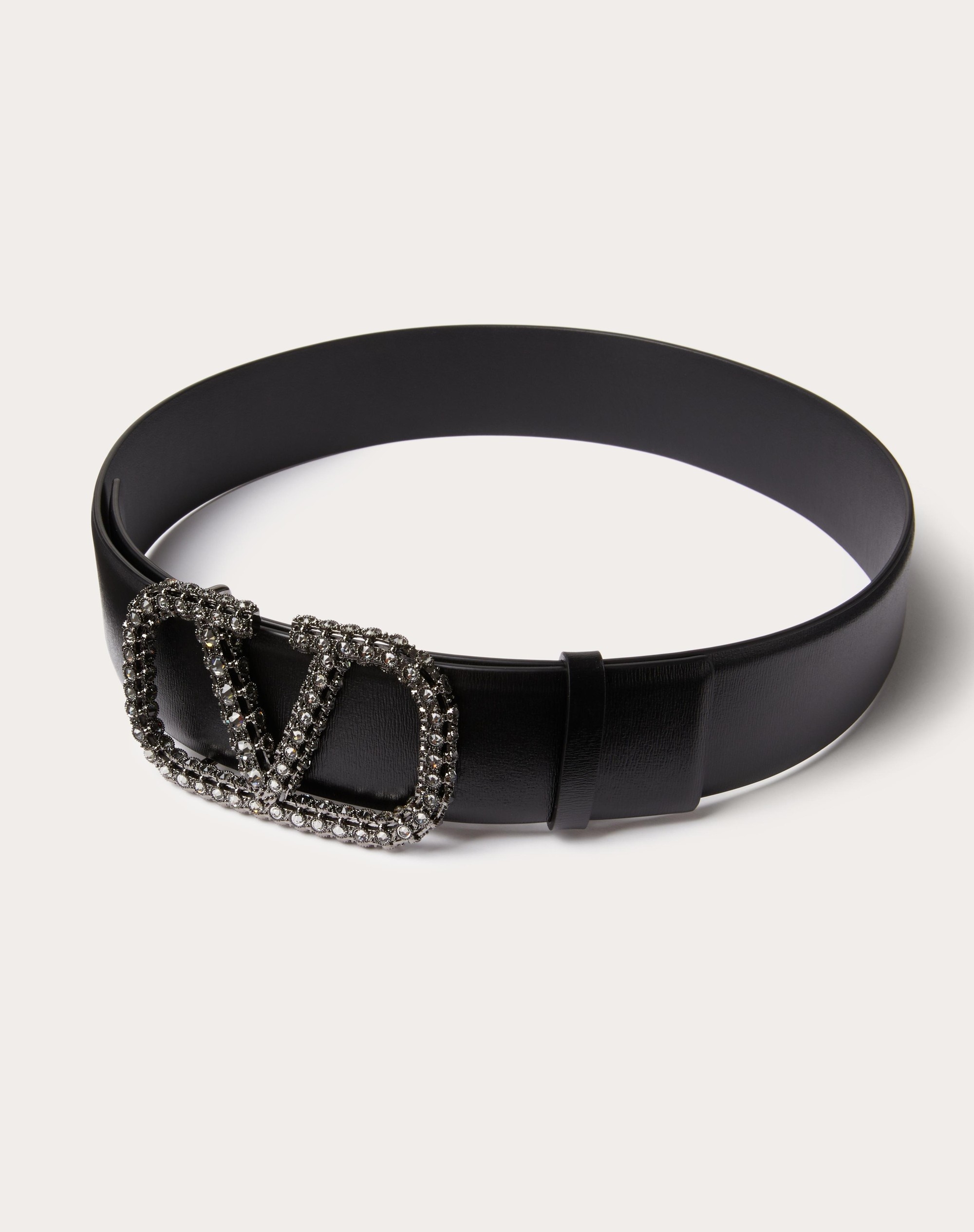 REVERSIBLE VLOGO SIGNATURE BELT IN GLOSSY CALFSKIN 40 MM