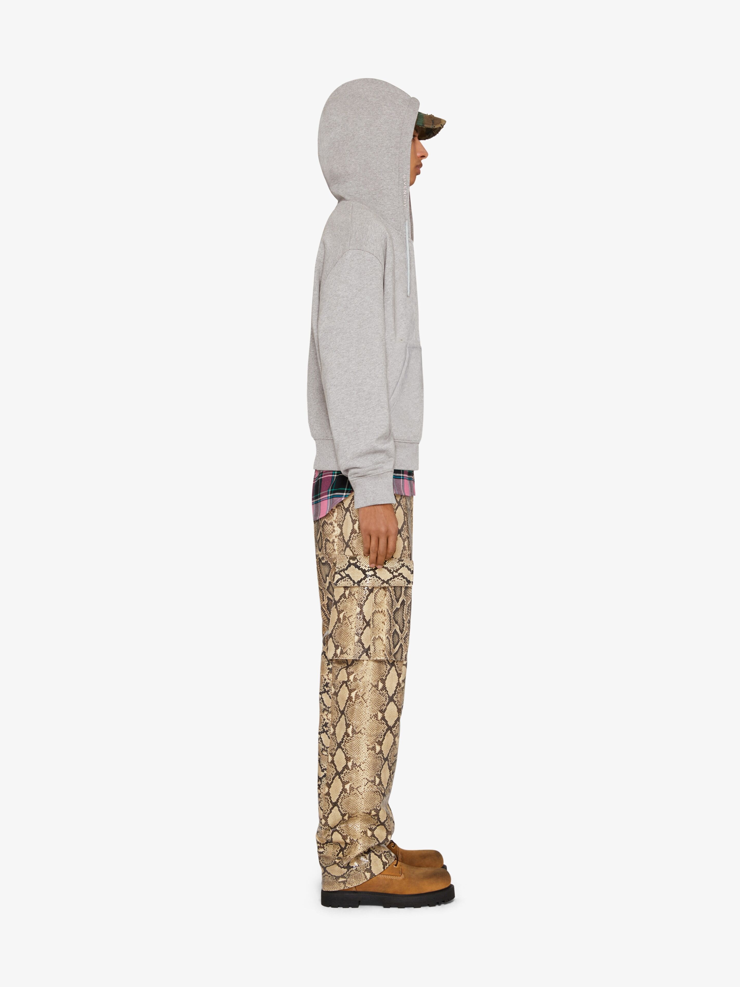 CUT & SEWN HOODIE IN FLEECE - 3