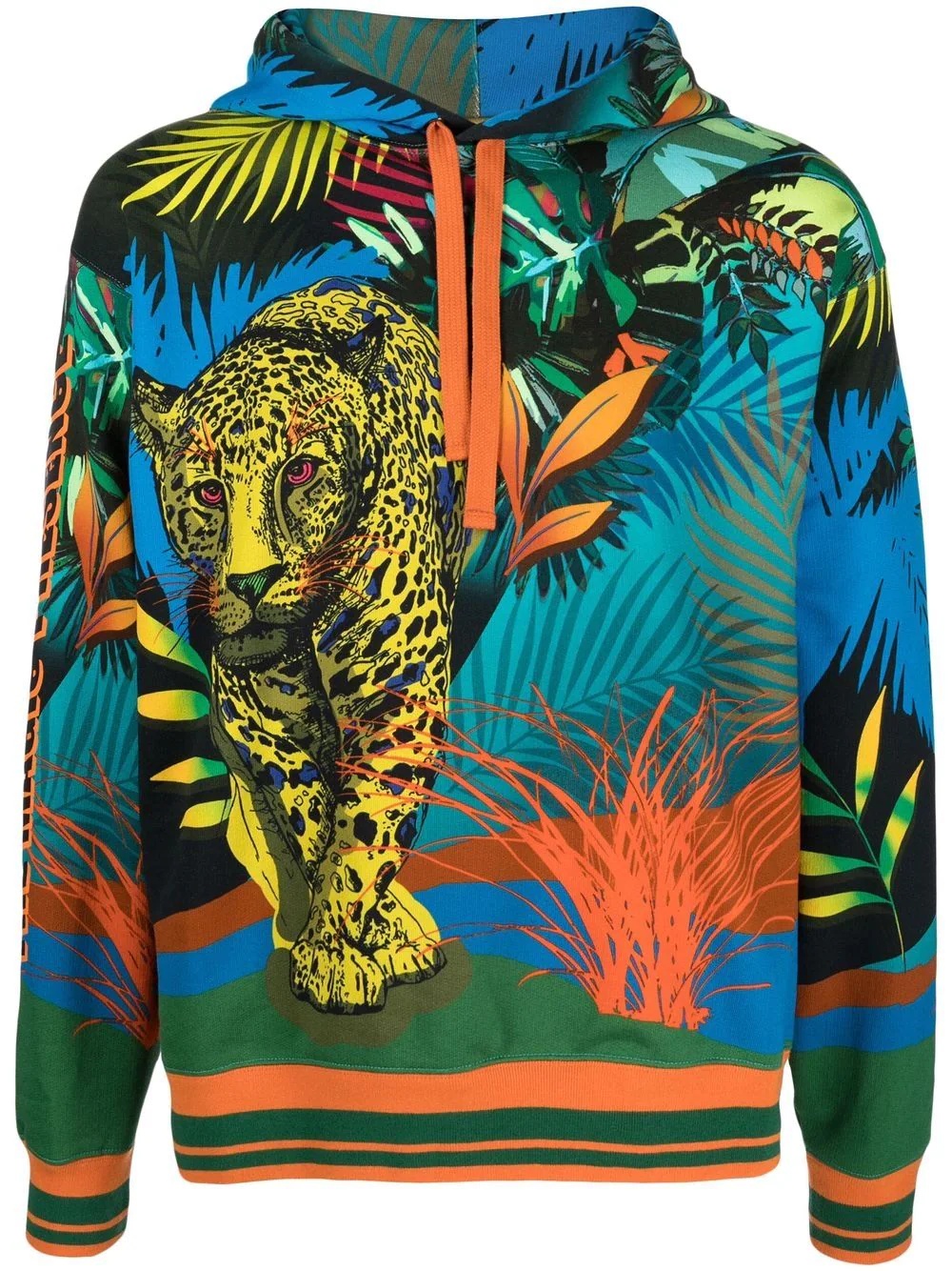 jungle leopard-print hoodie - 1