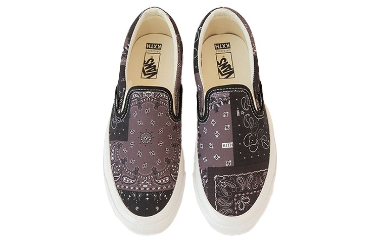 Vans Kith x Vault OG Classic Slip-On LX 'Bandana - Moonless Night' VN0A45JK6CH - 3