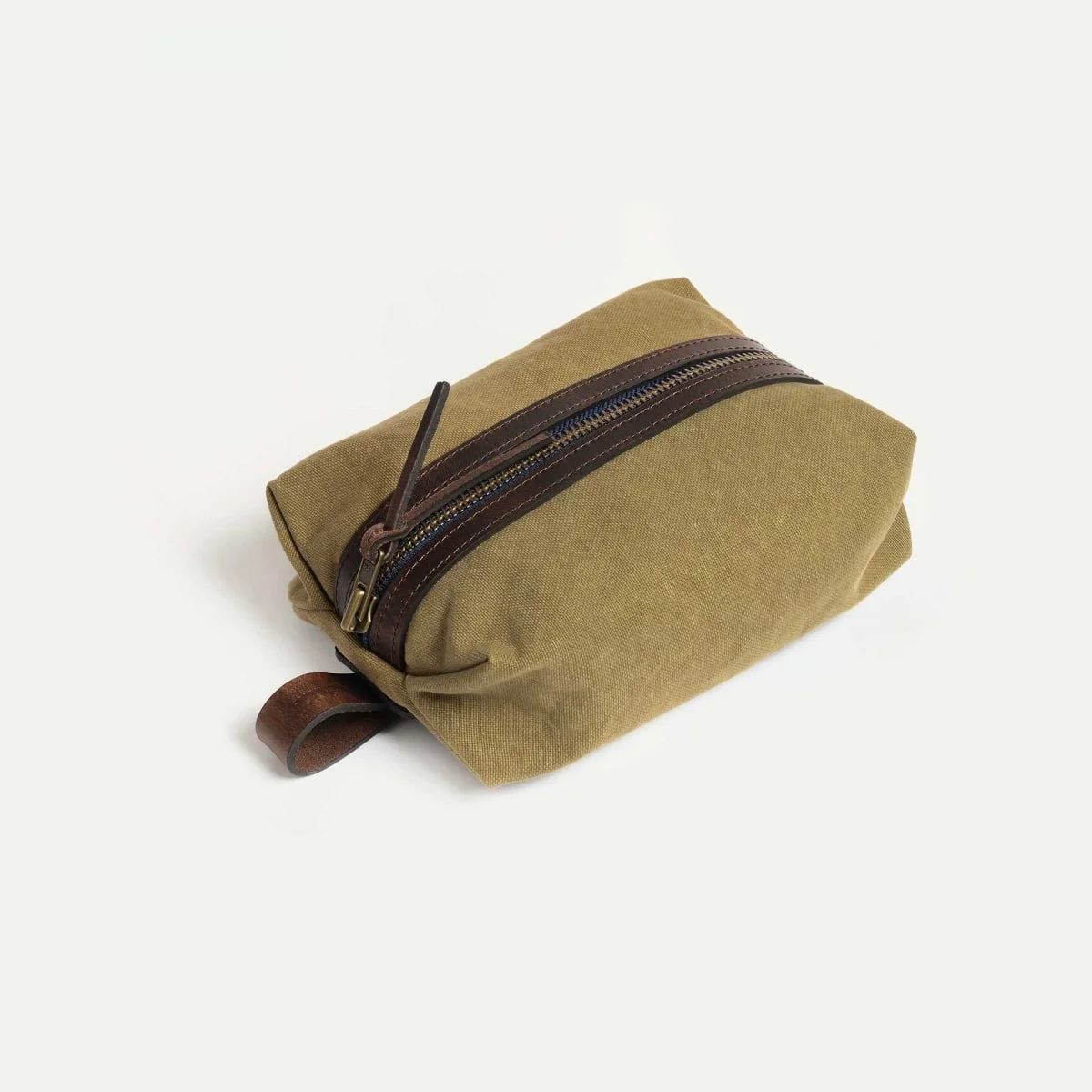 ZAZOU TOILETRY CASE - KHAKI US STONEWASHED - 1