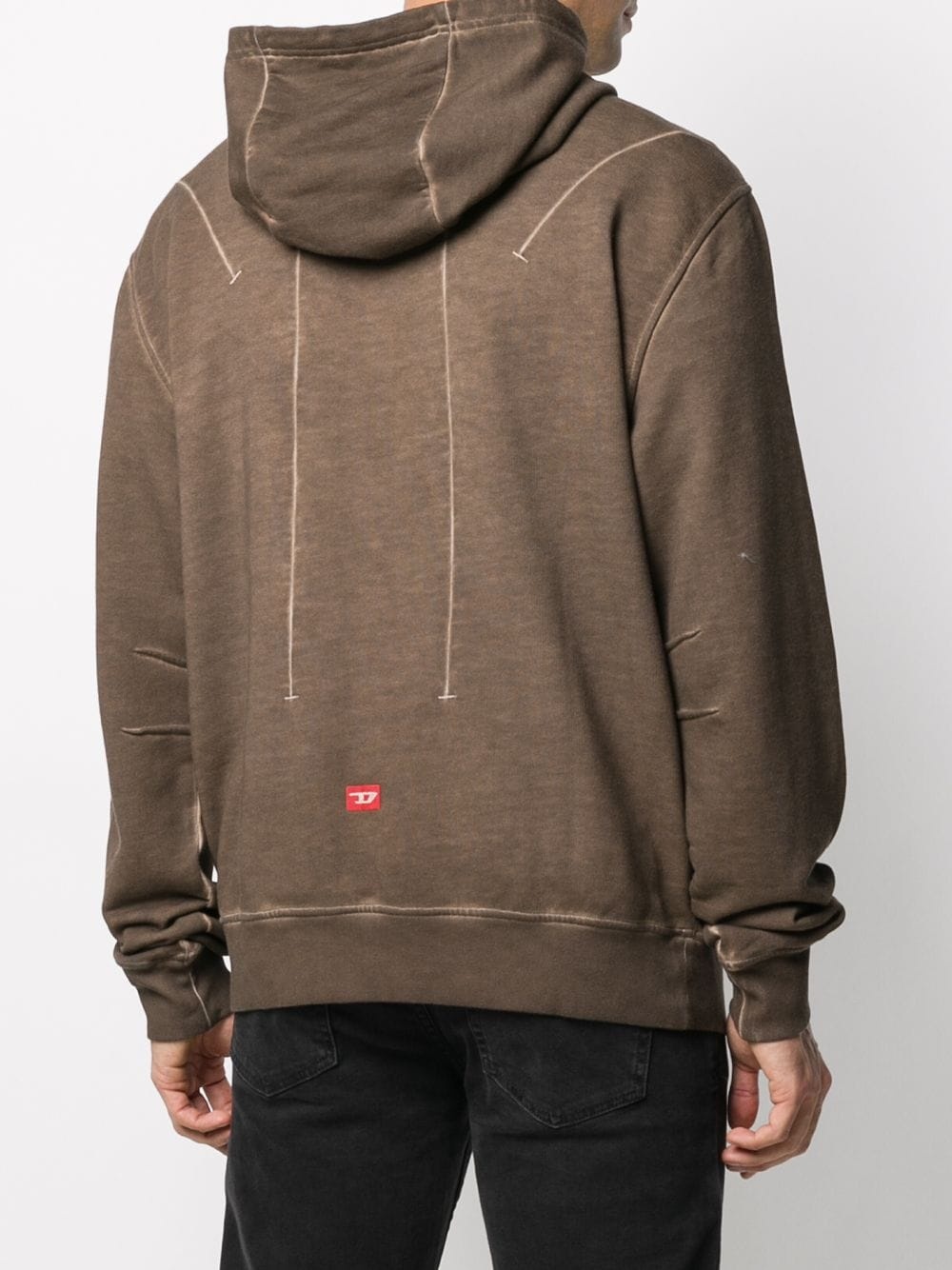 x Diesel Red Tag acid wash hoodie - 4