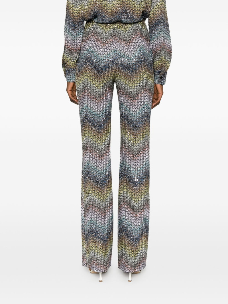 Sequined flared trousers 4