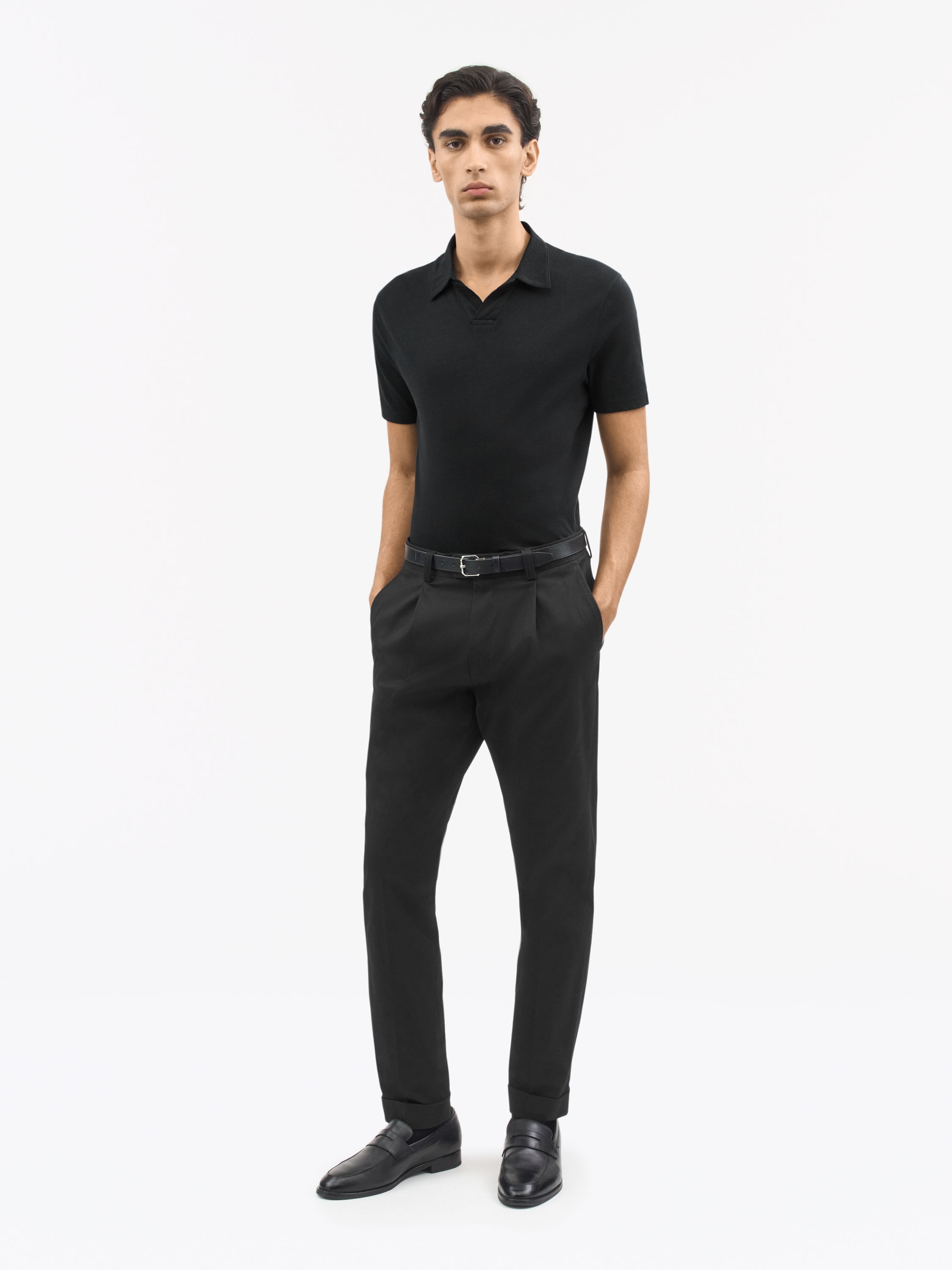 Ray Open-Neck Polo Shirt - 2