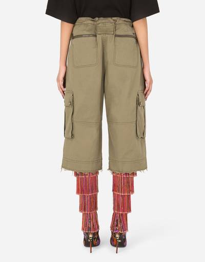 Dolce & Gabbana Gabardine cargo pants with cargo pockets outlook