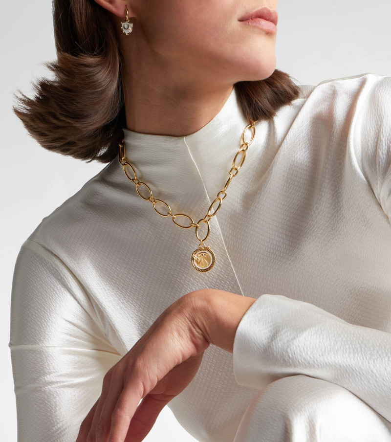 FOUNDRAE Wholeness 18kt gold necklace with diamonds outlook