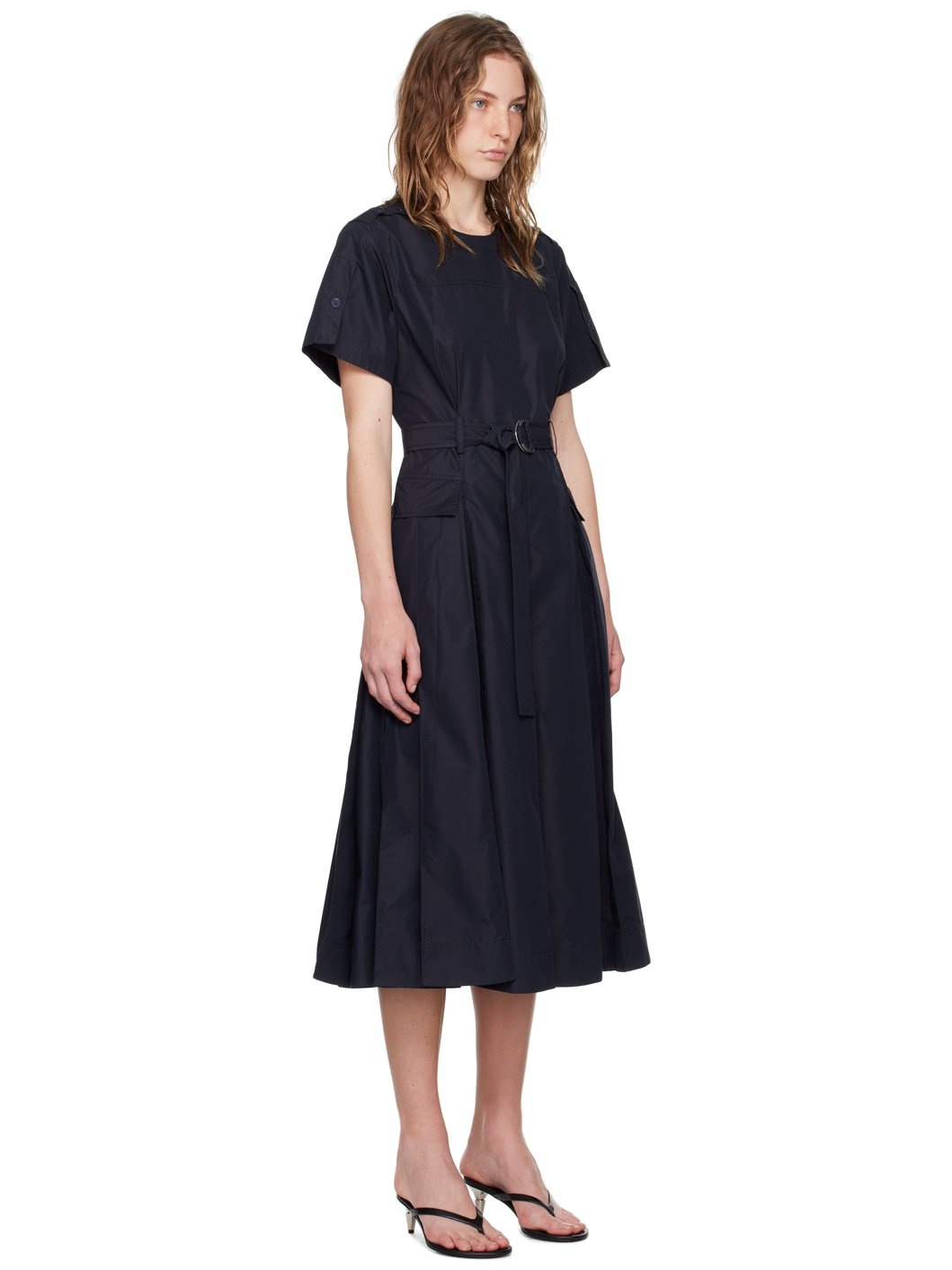 Navy Utility Midi Dress - 2