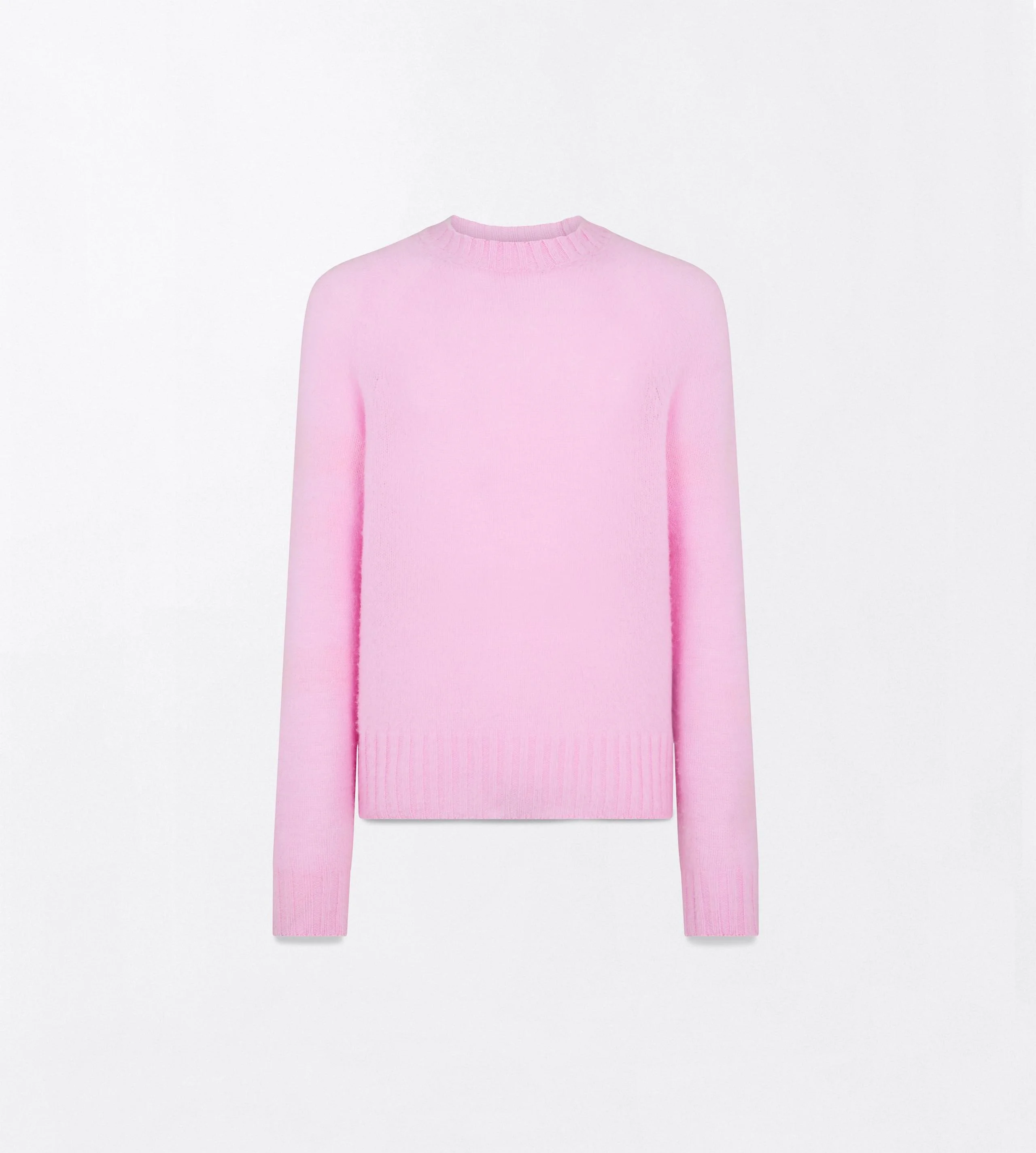 SEAMLESS BRUSHED CASHMERE CREW NECK SWEATER - 1