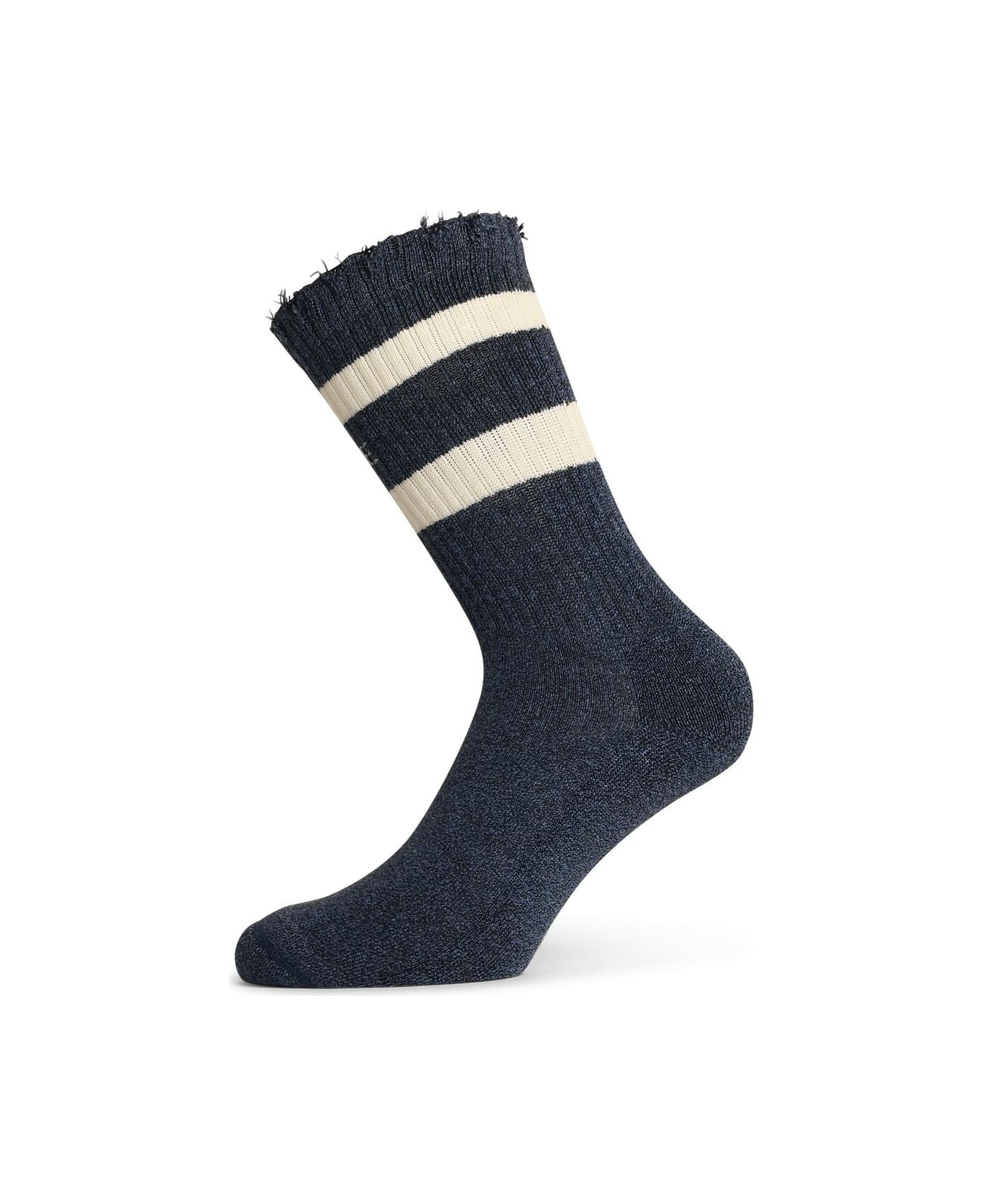 Blue Cotton Socks - 2