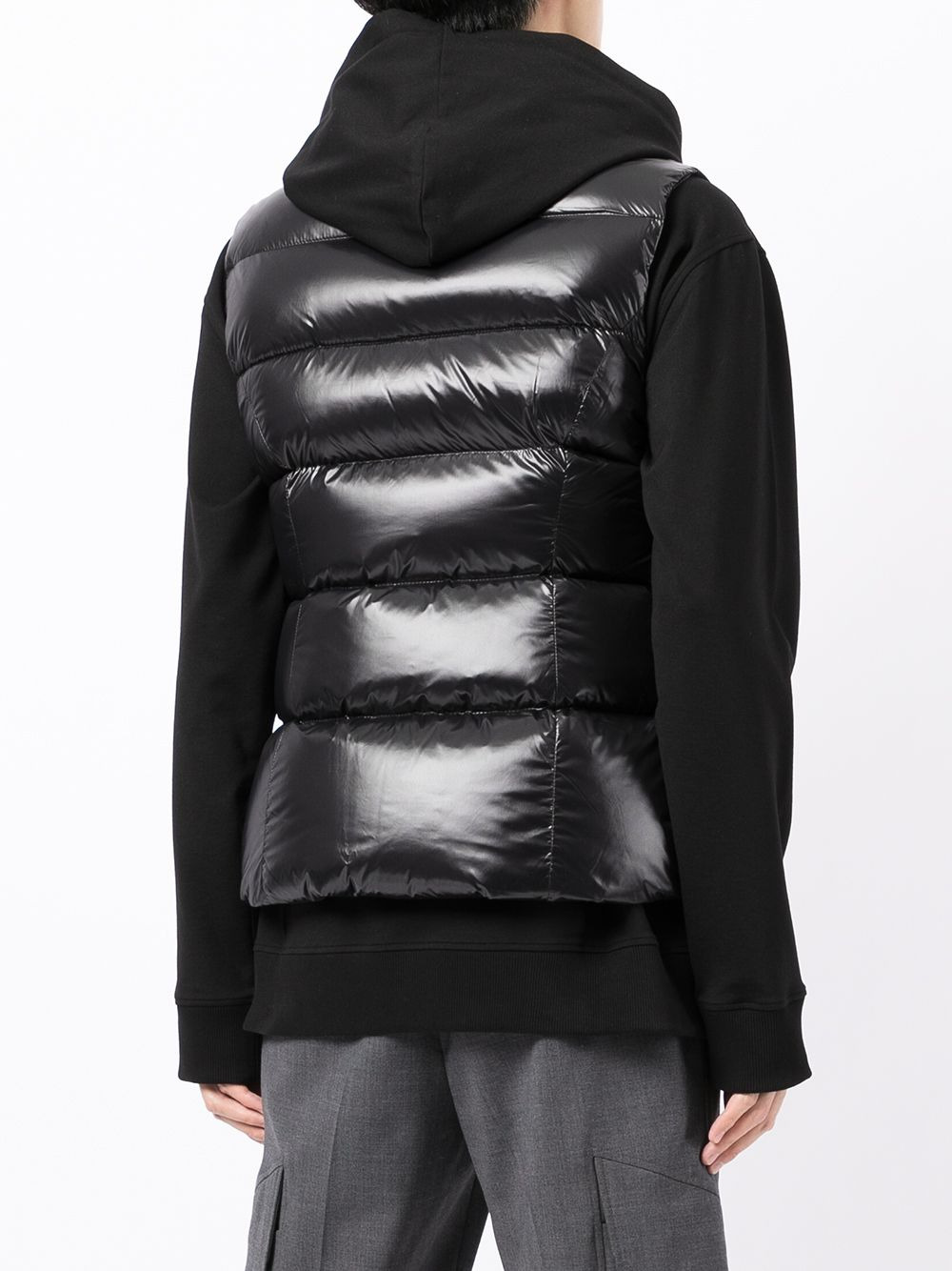 chest logo-patch gilet - 4