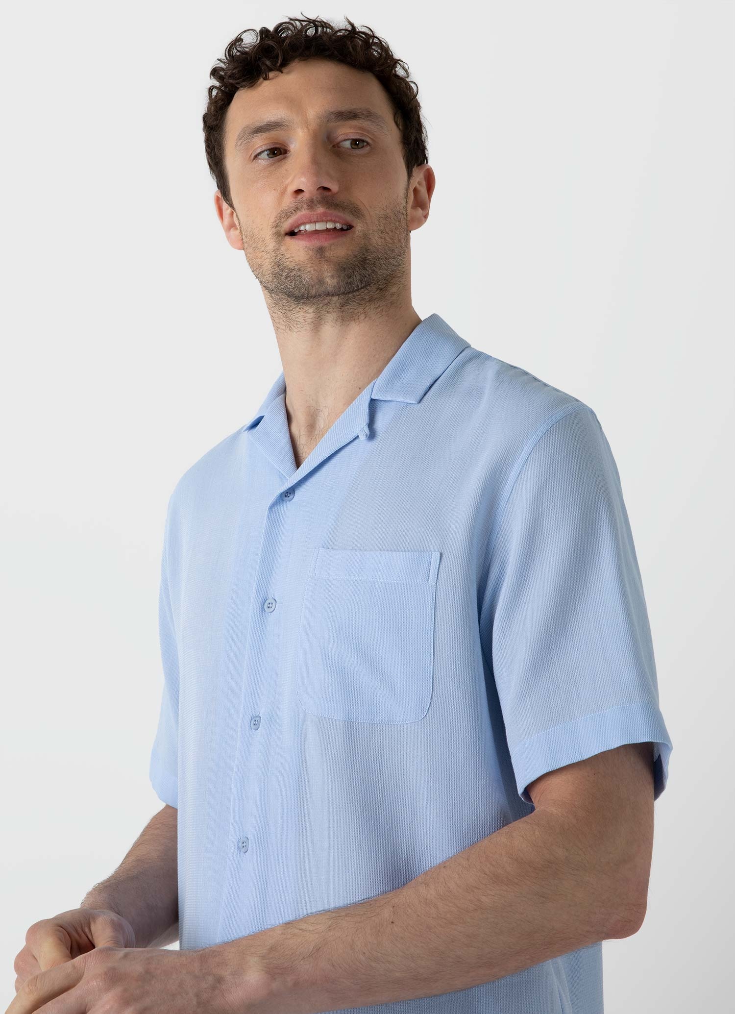 Waffle Camp Collar Shirt - 5