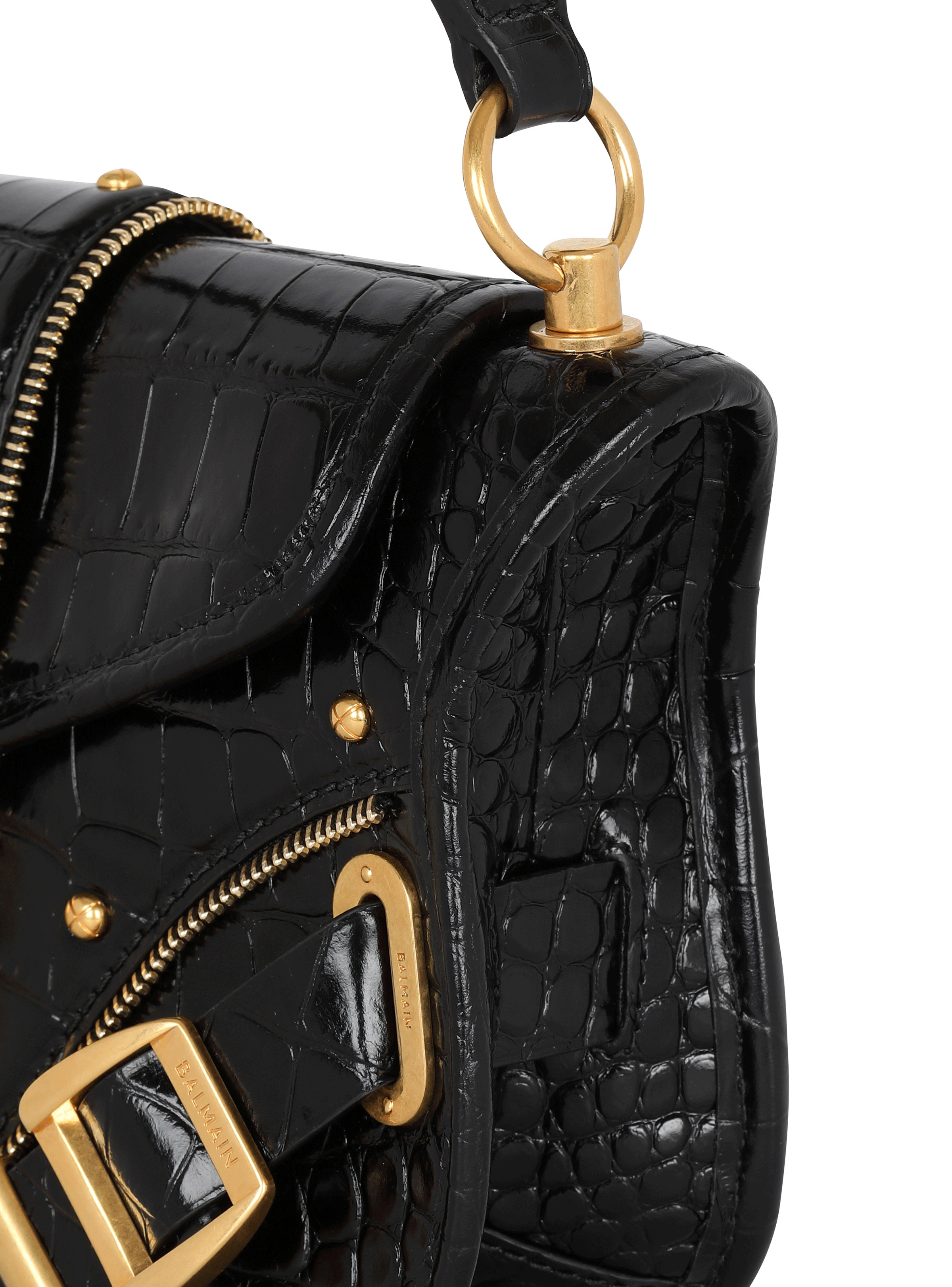 Blaze bag in crocodile-print leather - 6