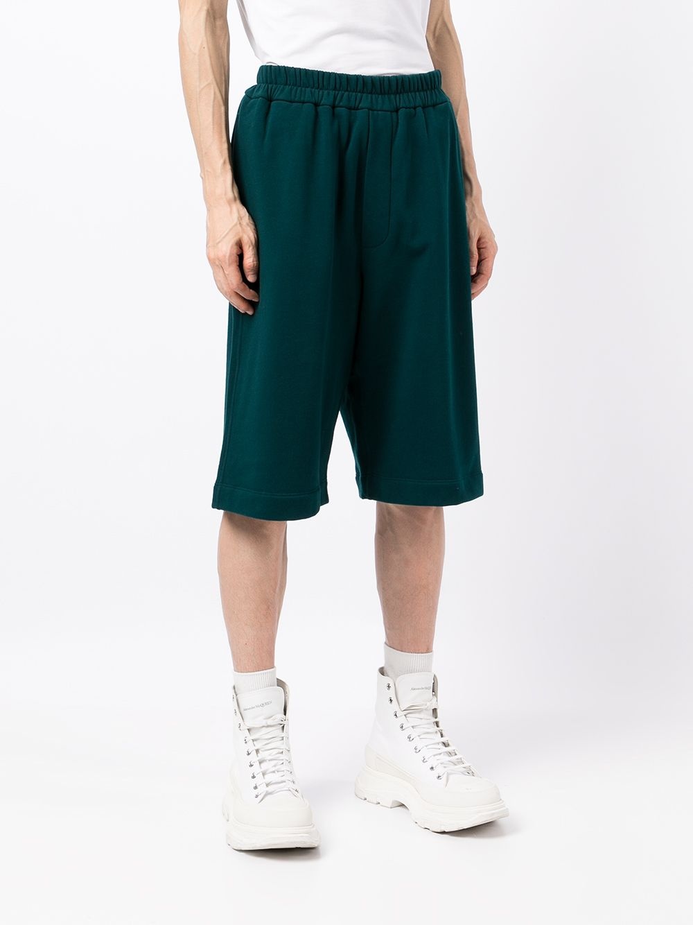 long cotton track shorts - 3