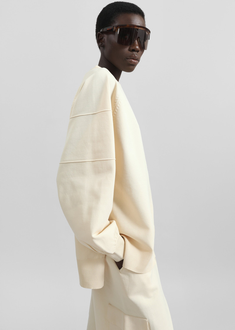 Wesra Knit Sweatshirt - Ecru 4