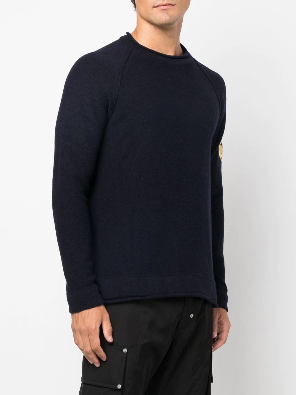 logo-patch crew-neck jumper - 3