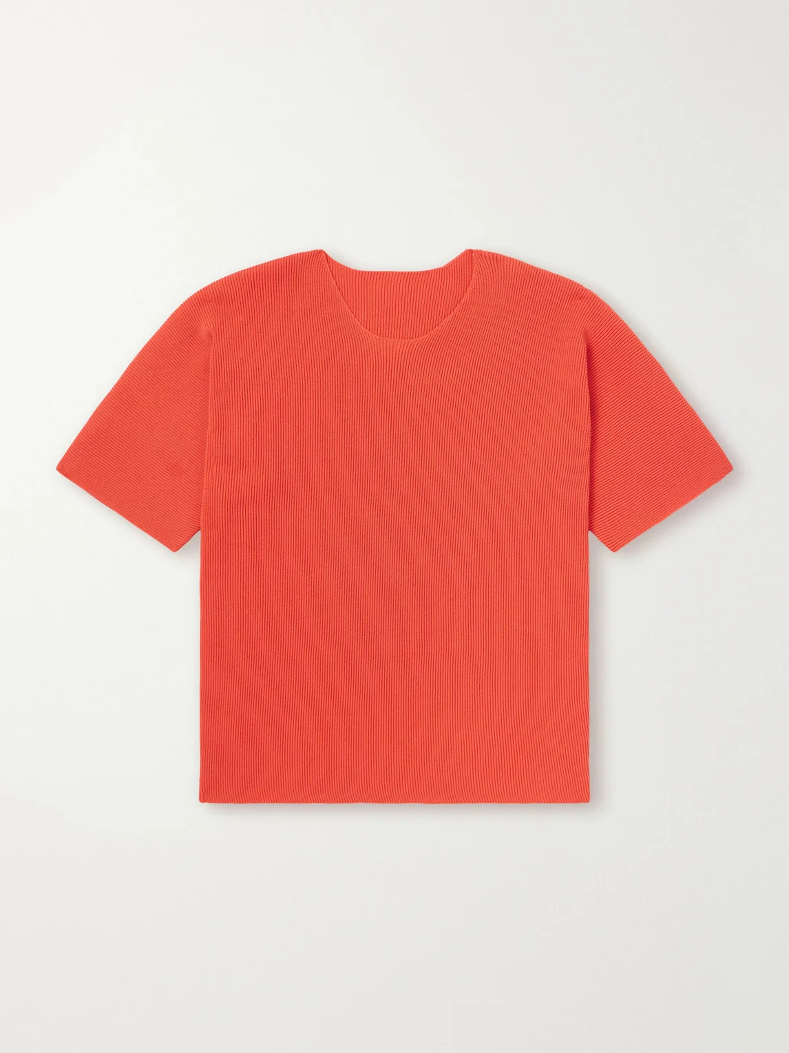 Pleated Knitted T-Shirt - 1