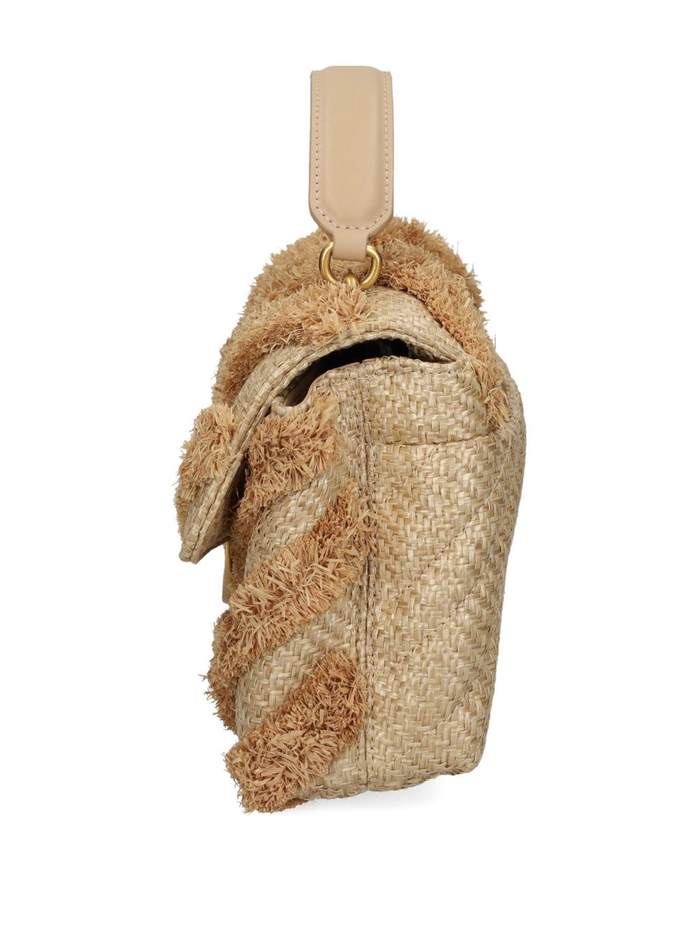 fringed-chevron shoulder bag - 3