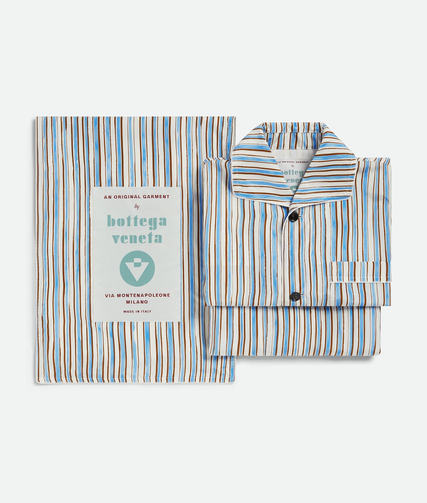 Striped Silk Pyjama Set - 4