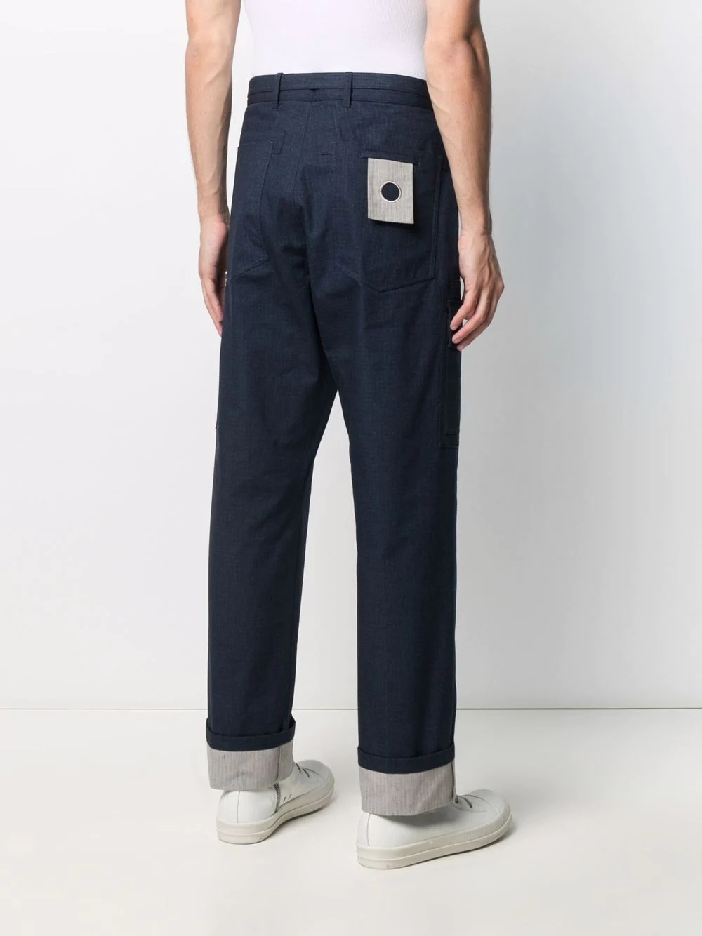 panelled cotton-ripstop trousers - 4