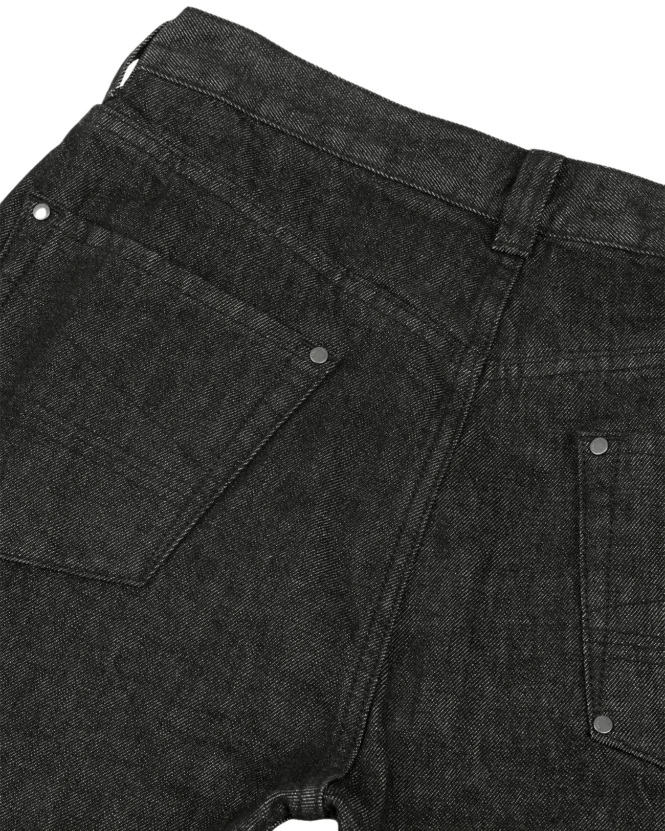 SLEM JEANS RAW BLACK - 5