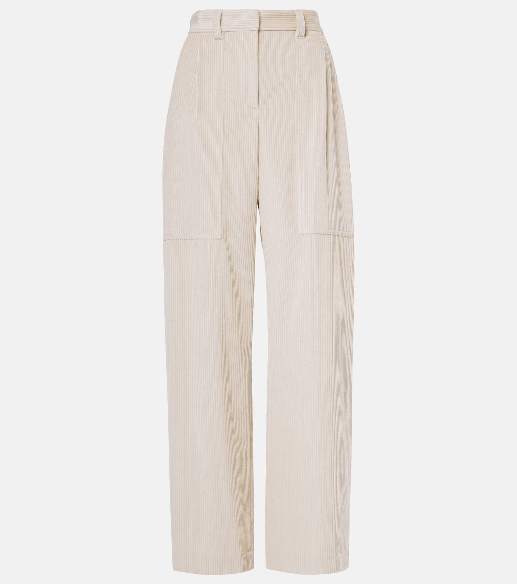 Cotton straight pants - 1