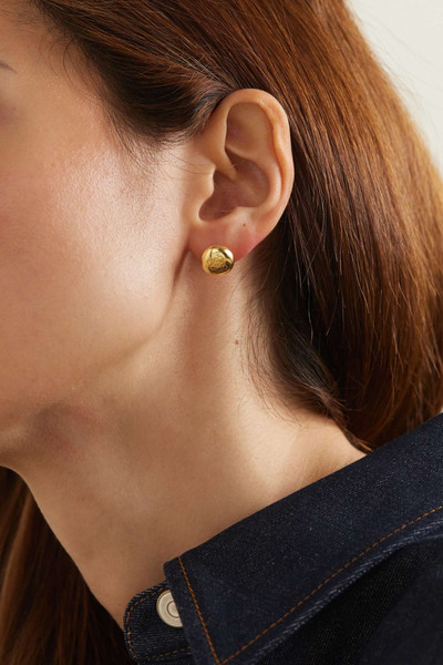 Loewe Anagram Pebble gold-plated earrings outlook