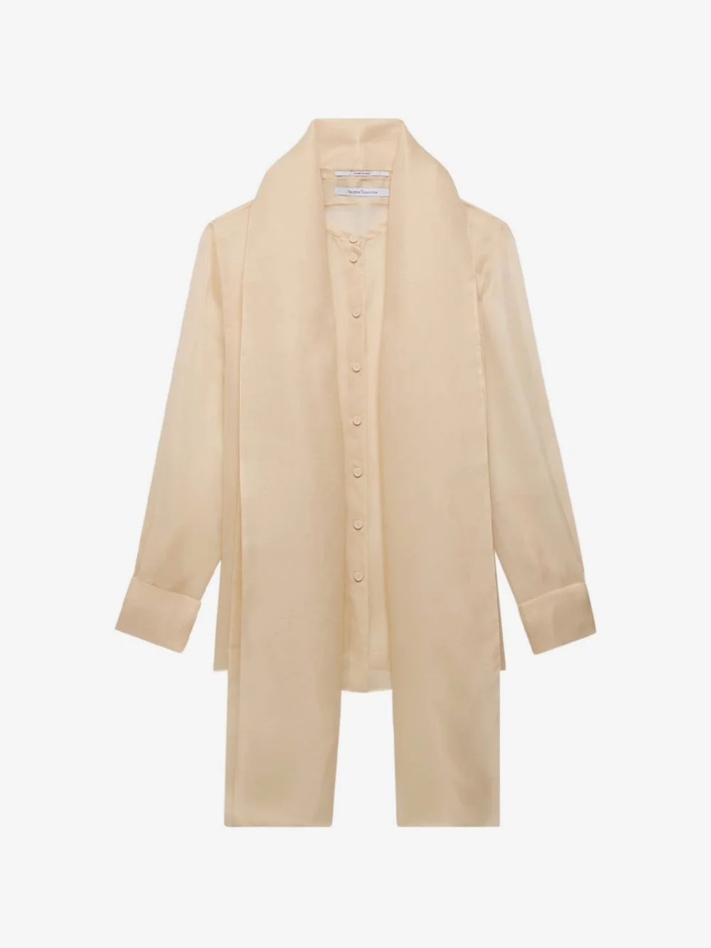 scarf-detail shirt - 1