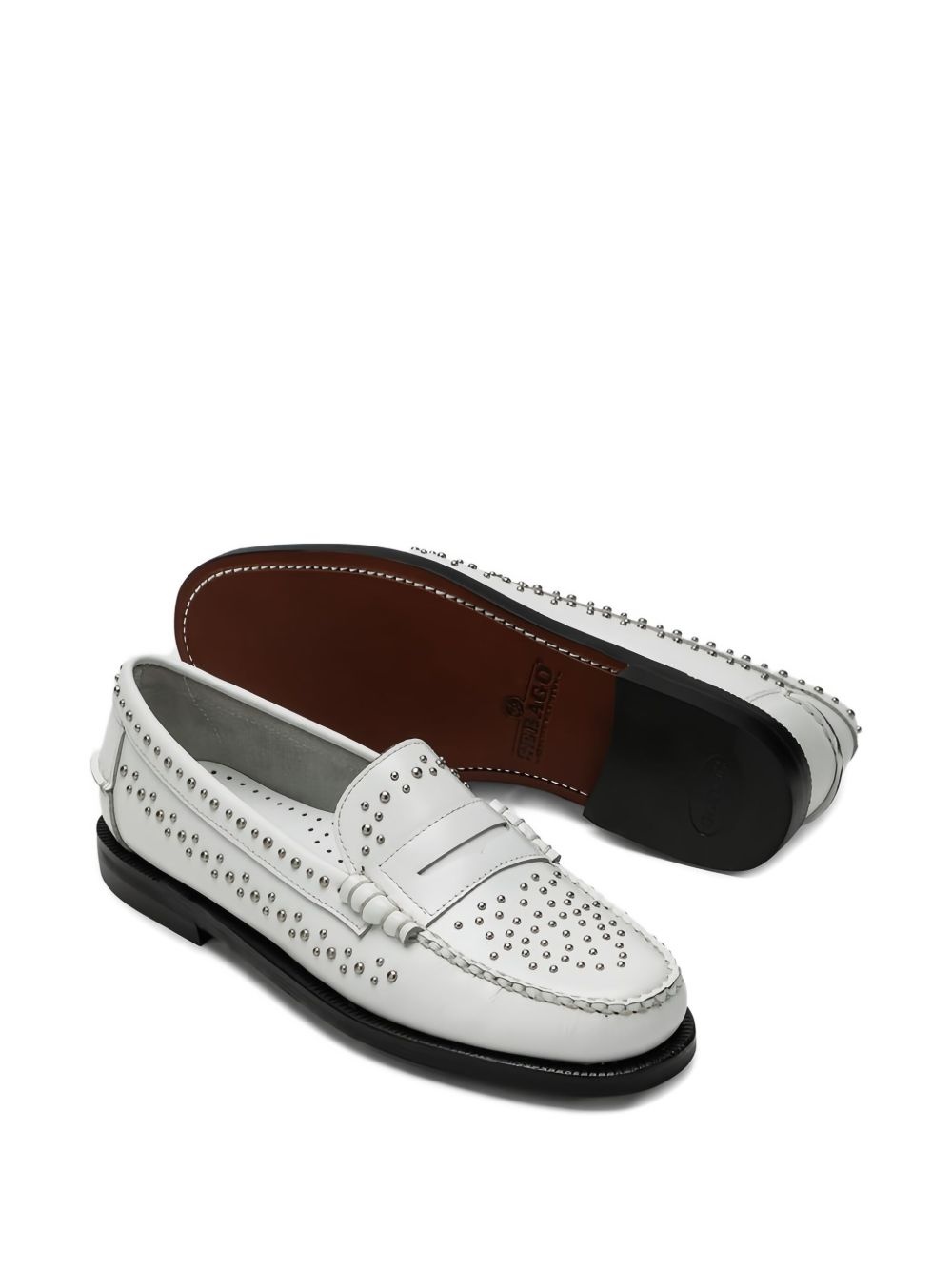 Dan stud-embellished loafers - 4