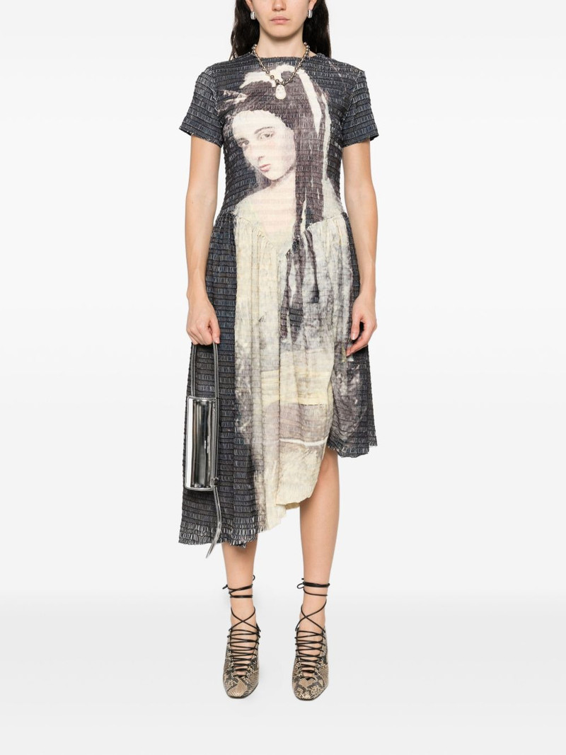 Andersson Bell Noah printed shirring dress outlook