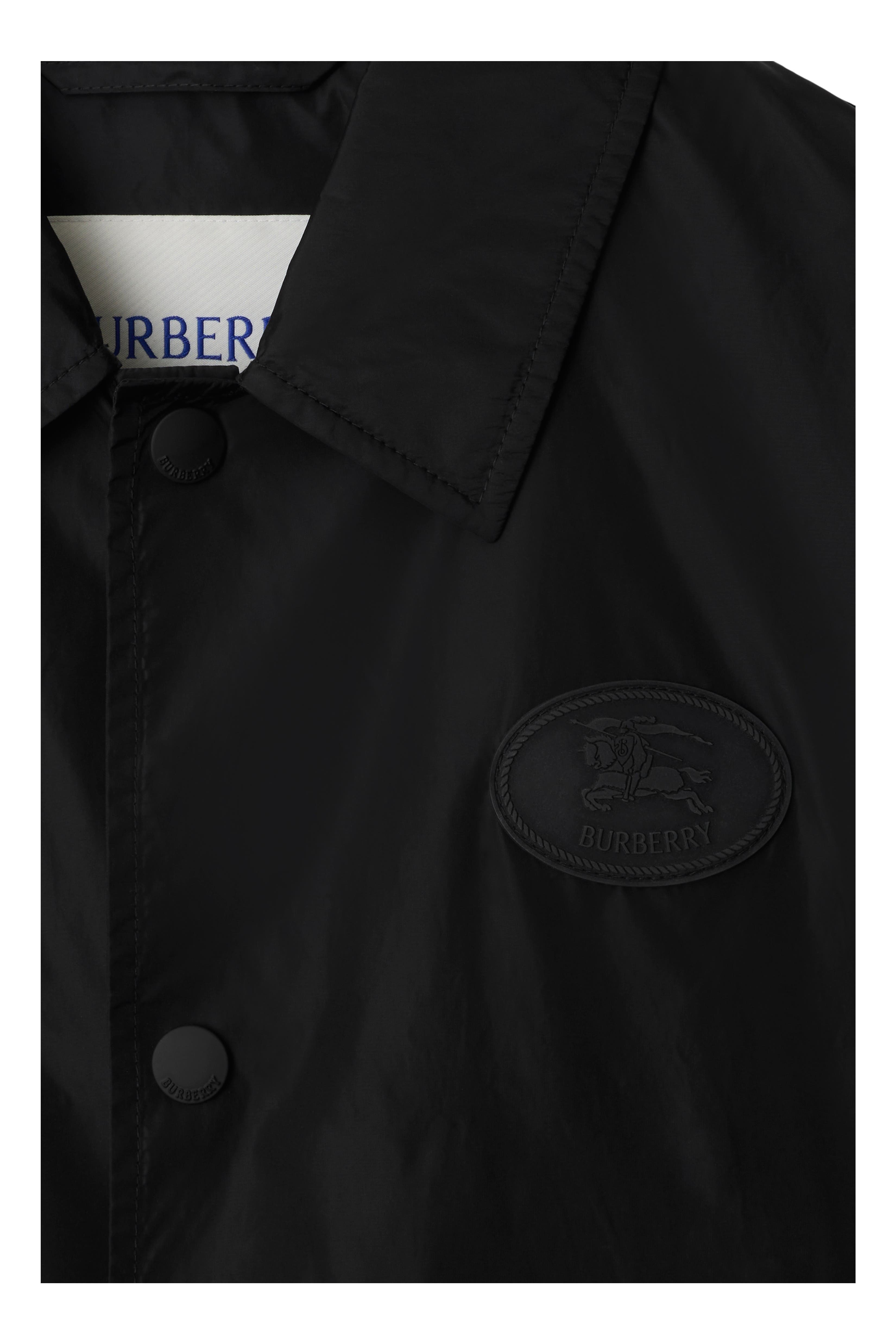 burberry Knight Stamp Nylon Coach Jacket in Black at Nordstrom - 5