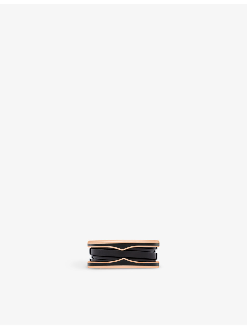 B.zero1 18ct rose-gold and ceramic ring - 4