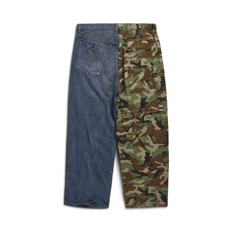 Dark Camo Hybrid Baggy Pants in Dark Blue 6
