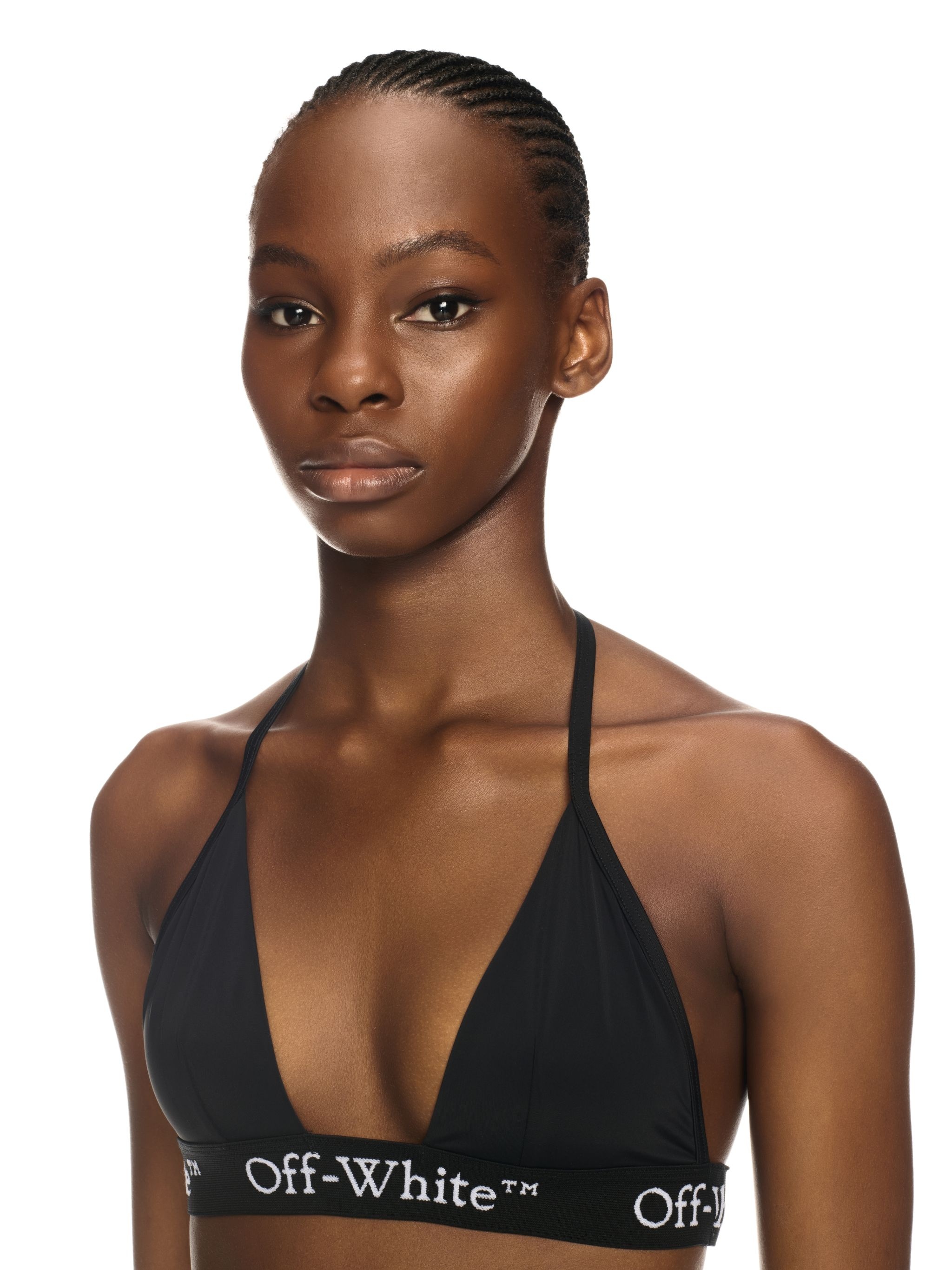Black Logo Band Bikini - 5