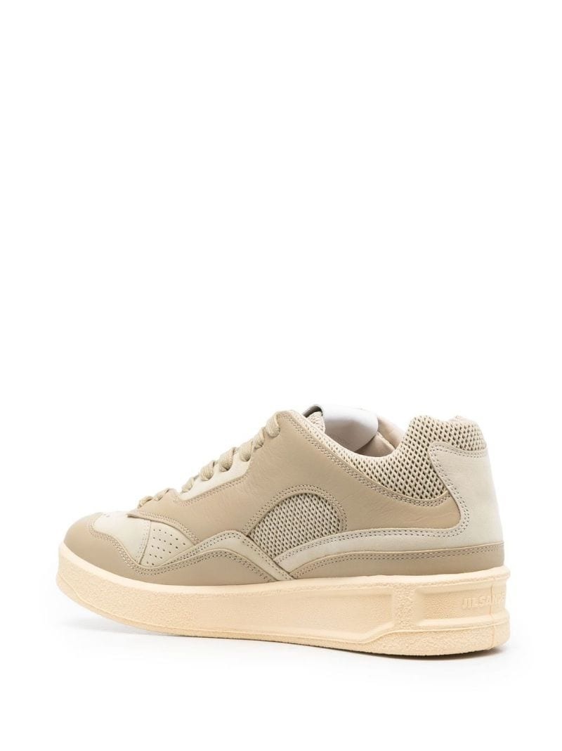 panelled low-top sneakers - 3